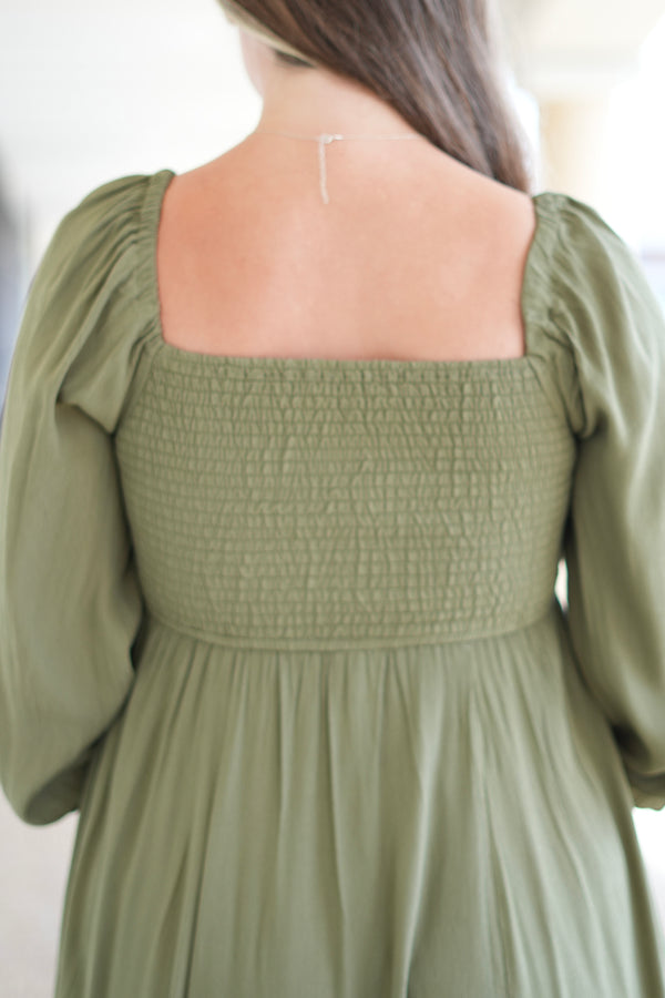 Aurelia Dress - Olive