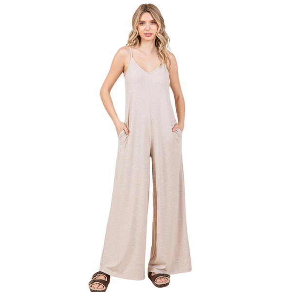 Juniper Jumpsuit - Oatmeal