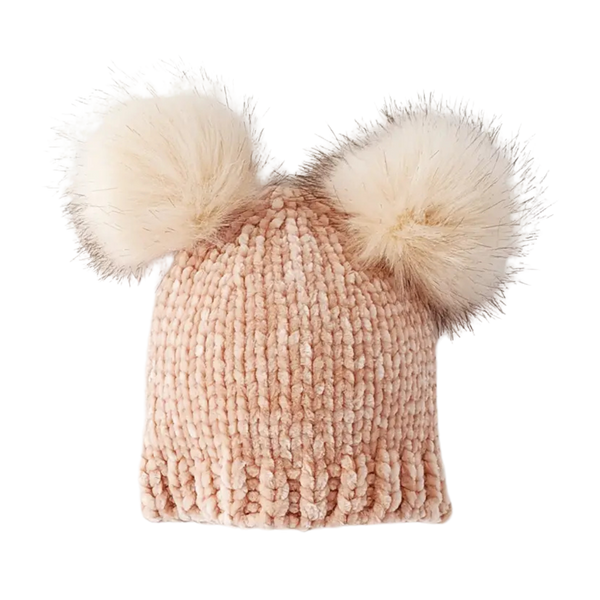 Champagne Chenille Beanie Hat