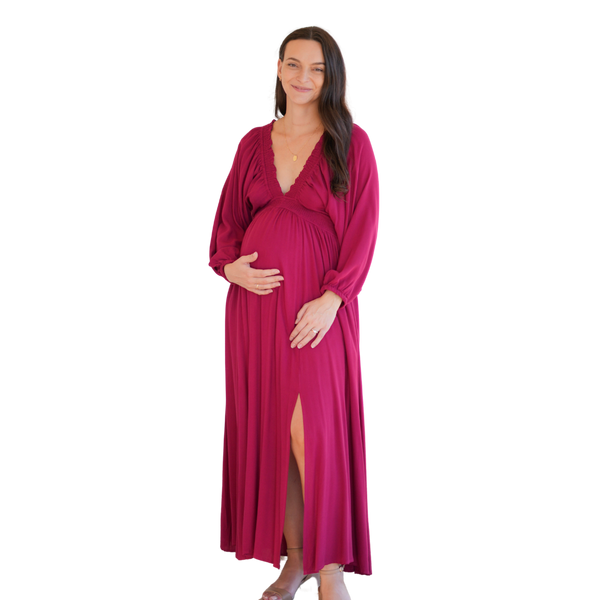 Avalon Dress - Cherry Merlot