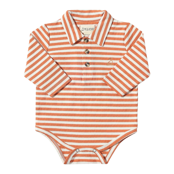 Seymour Onesie - Pumpkin/White