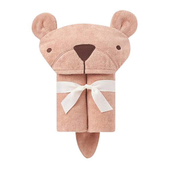 Bear Hooded Baby Bath Wrap