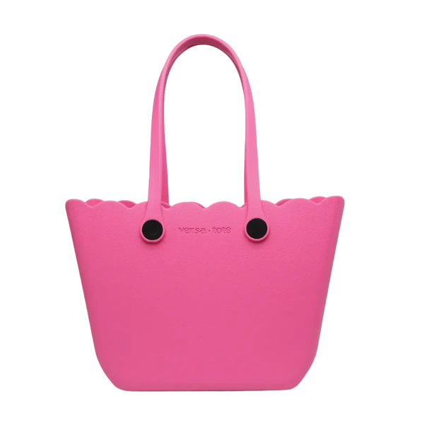 Rose Scalloped Versa Tote - Hot Pink