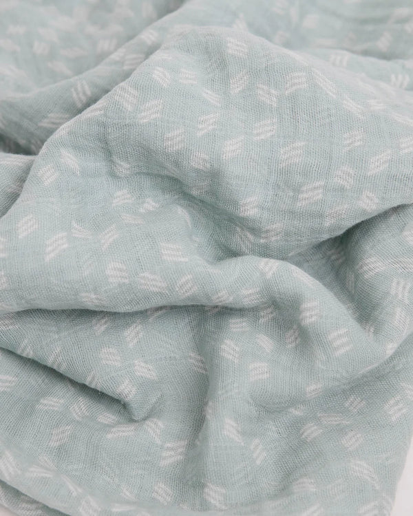 Misty Field Cotton Muslin Swaddle