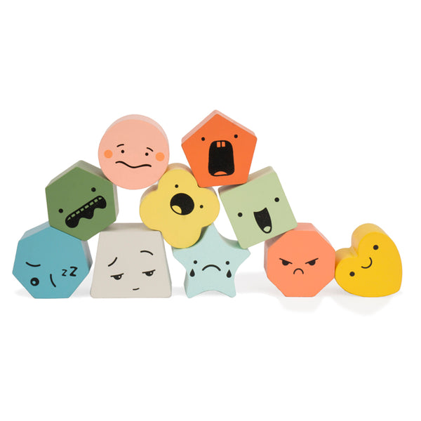 Shapes of Emotions Wooden Blocks